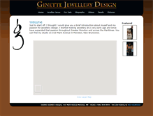 Tablet Screenshot of ginettejewellerydesign.com